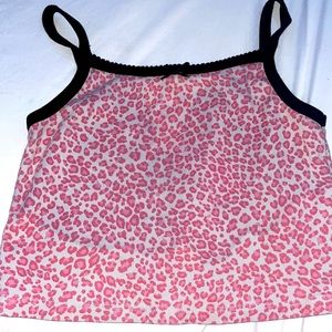 Pink cheetah print tank top!